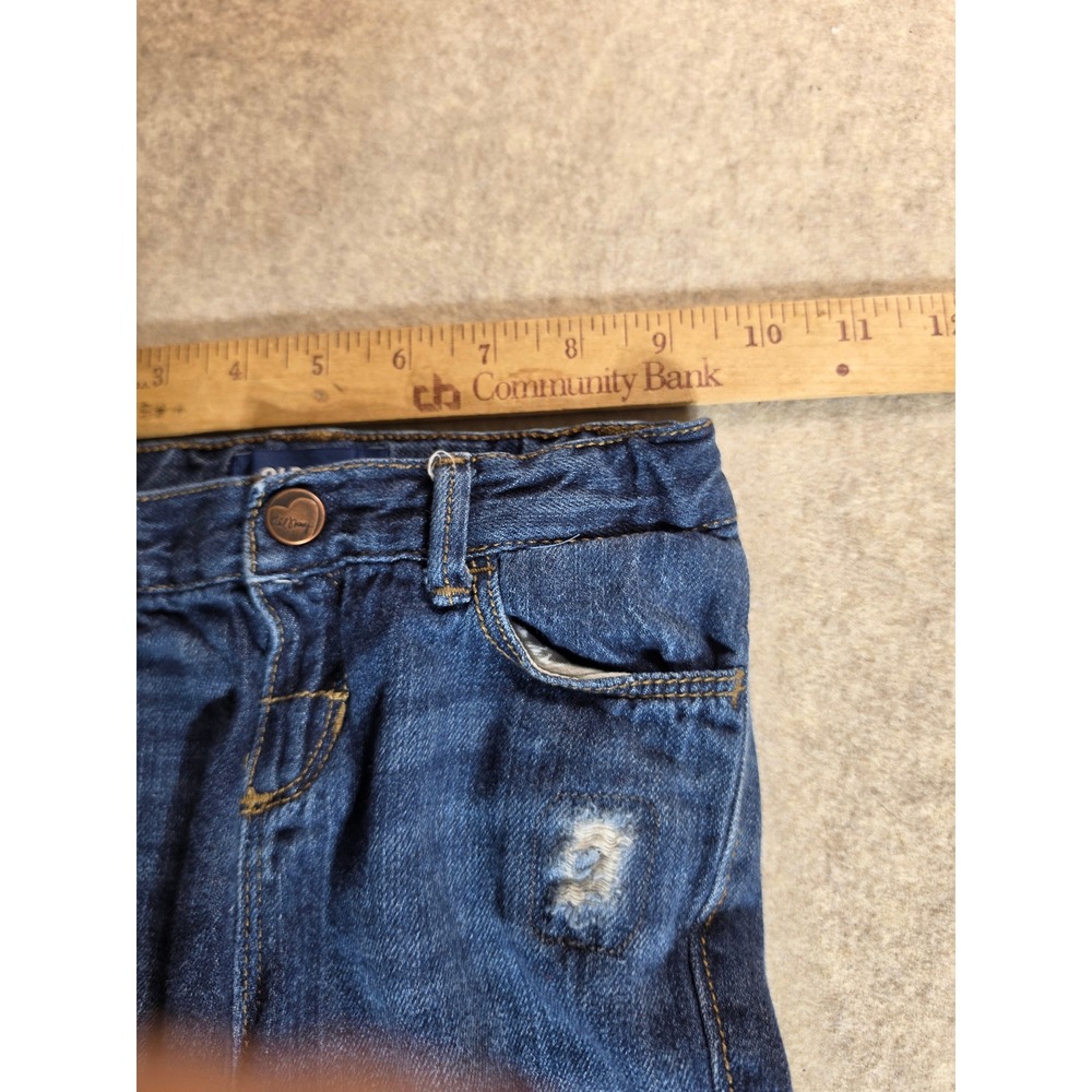 Old Navy Toddler Girls 4T Boyfriend Jeans Distressed Medium Wash Denim - Picture 6 of 7